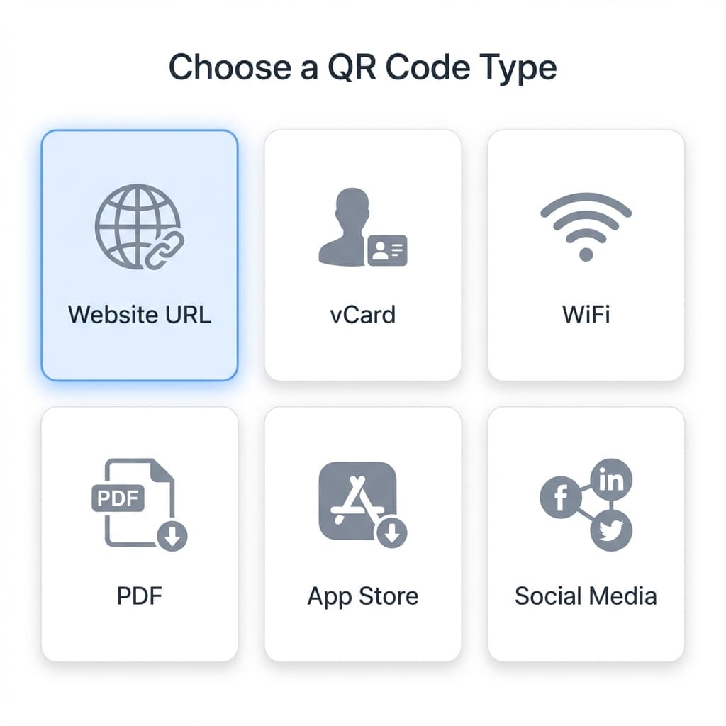 Choose Your QR Code Type